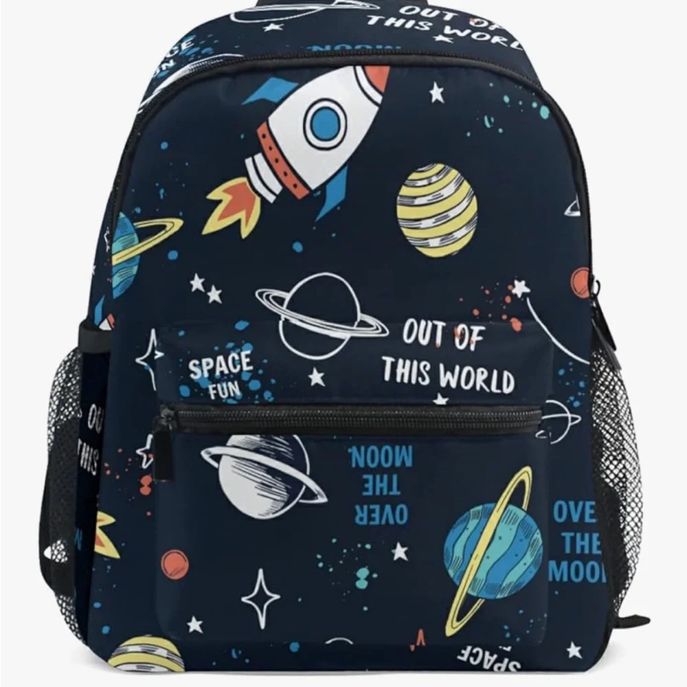 Space-Themed Kids Backpack - Picture 7 of 12